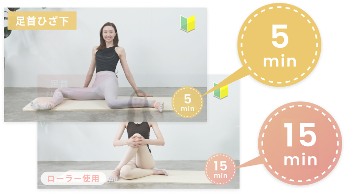 5分ver,15分verの動画キャプチャ